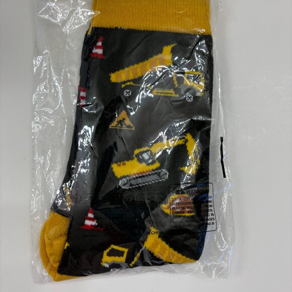 Construction Theme -  Dump Truck / Heavy Equipment Crew Socks - NWT - Picture 7 of 7